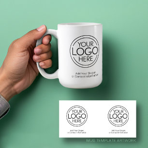 Lägg till din Logotyp Business Corporate Modern Mi Kaffemugg