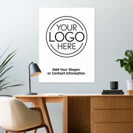Lägg till din Logotyp Business Corporate Modern Mi Poster