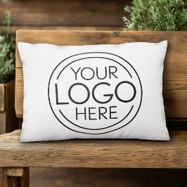 Lägg till din Logotyp Business Corporate Modern Mi Prydnadskudde