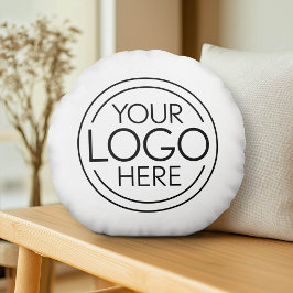 Lägg till din Logotyp Business Corporate Modern Mi Rund Kudde