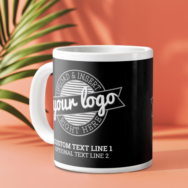 Lägg till din Logotyp Business Professionell Moder Jumbo Mugg (Custom Logo Mug)
