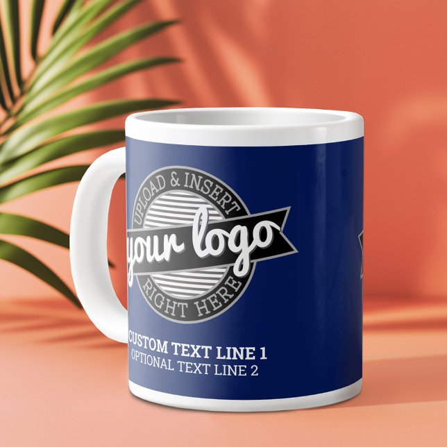 Lägg till din Logotyp Business Professionell Moder Jumbo Mugg (Custom Logo Mug)
