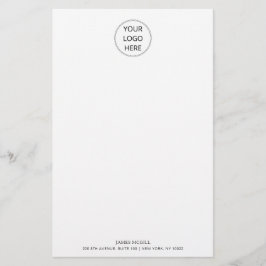 Lägg till din Logotyp Business Stationery Brevpapper