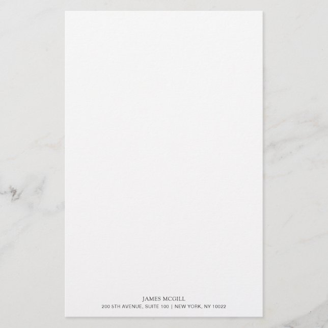 Lägg till din Logotyp Business Stationery Brevpapper (Framsida)