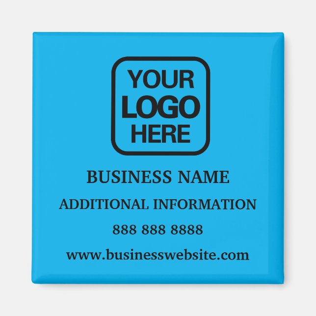 Lägg till din Logotyp, enkelt Modern Professionell Magnet (Framsidan)