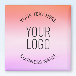 Lägg till din Logotyp Färgämnet Färg med solnedg Magnet