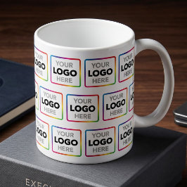 Lägg till din logotyp Företag Promo-mugg - Logotyp Kaffemugg