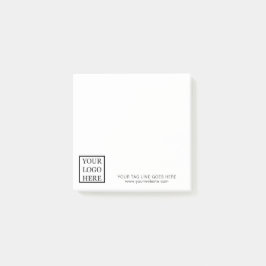 Lägg till din Logotyp, företagsreklam, 3 x 3 Post-it Block