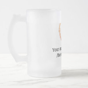 lägg till din logotyp guld webbplats social t frostat ölglas