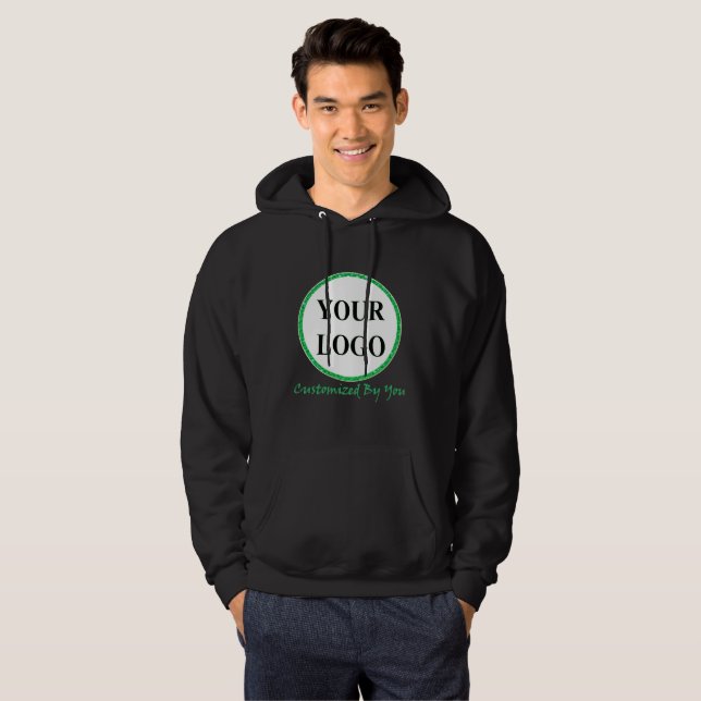 LÄGG TILL DIN LOGOTYP HÄR HOODIE (Hel framsida)
