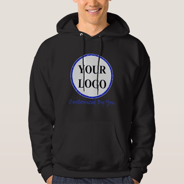 LÄGG TILL DIN LOGOTYP HÄR HOODIE (Framsida)