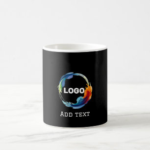 lägg till din logotyp i ett gigantiskt kaffe mugg