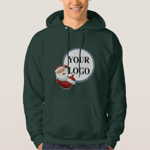 Lägg till din logotyp jul semester hoodie