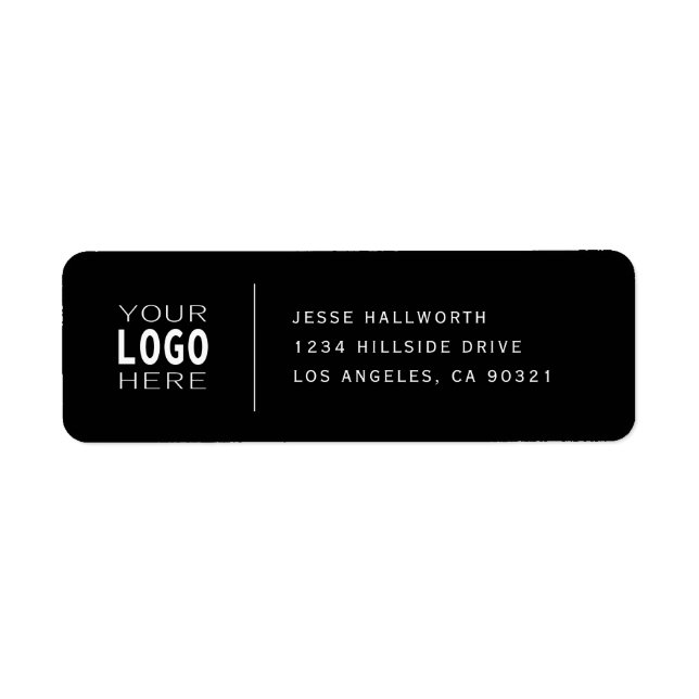 Lägg till din Logotyp | Klassmodern Returadress Returadress Etikett (Framsidan)