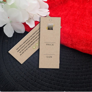 Lägg till din Logotyp Kraft Clothing Pris märkre Litet Visitkort