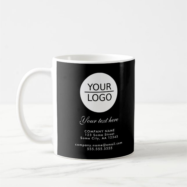 Lägg till din logotyp med anpassad textkampanj Sva Kaffemugg (Vänster)