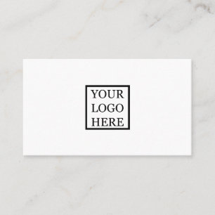 Lägg till din Logotyp med enkel minimalistisk svar Visitkort