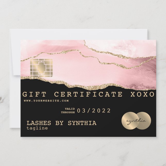 Lägg till din Logotyp med hjälp av Kredit-kort (Framsida)