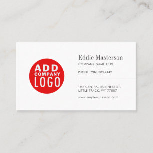 Lägg till din Logotyp med modern minimalistisk Anp Visitkort