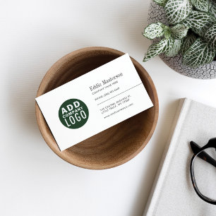 Lägg till din Logotyp med modern minimalistisk Anp Visitkort
