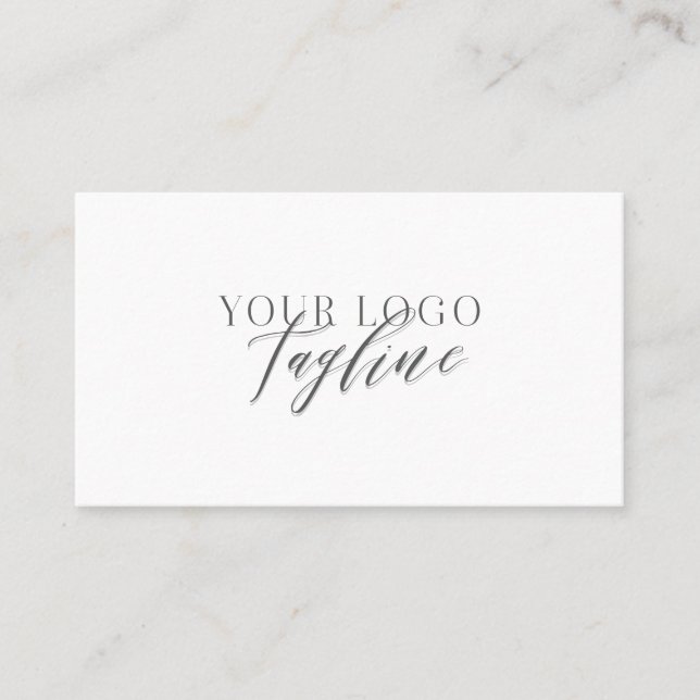 Lägg till din logotyp Modern, elegant & minimal Visitkort (Framsida)