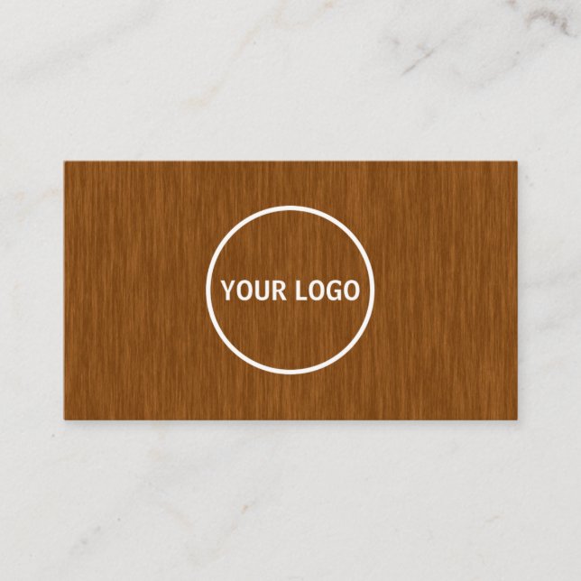 Lägg till din logotyp Modern Elegant Visitkort (Framsida)