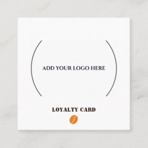 Lägg till din Logotyp Modern kaffesälj Lojalitetskort