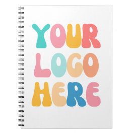 Lägg till din Logotyp Modern minimal enkel Anteckningsbok