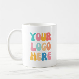 Lägg till din Logotyp Modern minimal enkel Kaffemugg