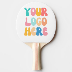 Lägg till din Logotyp Modern minimal enkel Pingisracket