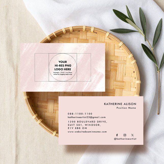 Lägg till din logotyp, Modern struktur Visitkort (Skapare uppladdad)