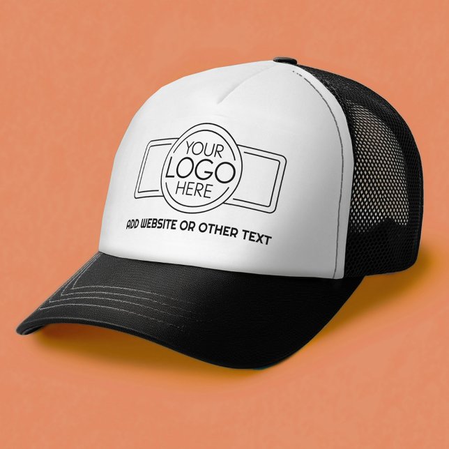 Lägg till din Logotyp - moderna minimalistisk med  Keps (Custom Trucker hat)