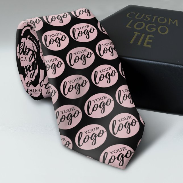 Lägg till din Logotyp Mönster - Affärsmodern, mini Slips (Custom Logo Neck Ties)