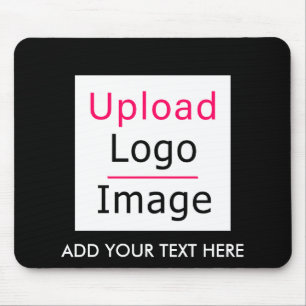 Lägg till din Logotyp och Anpassningsbar Text Mode Musmatta