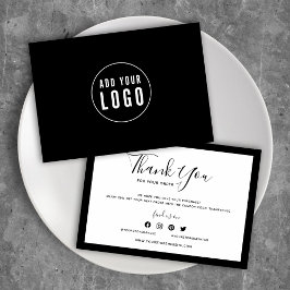 Lägg till din Logotyp och redigerbar Färg-Tack