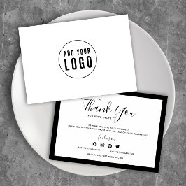 Lägg till din Logotyp och redigerbar Färg-Tack