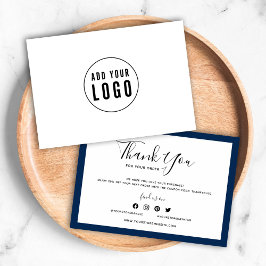 Lägg till din Logotyp och redigerbar Färg-Tack