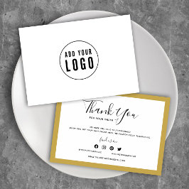 Lägg till din Logotyp och redigerbar Färg-Tack