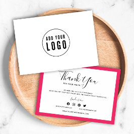 Lägg till din Logotyp och redigerbar Färg-Tack