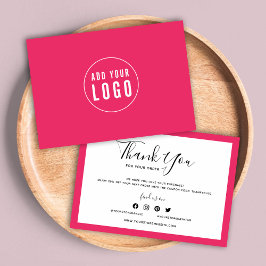 Lägg till din Logotyp och redigerbar Färg-Tack