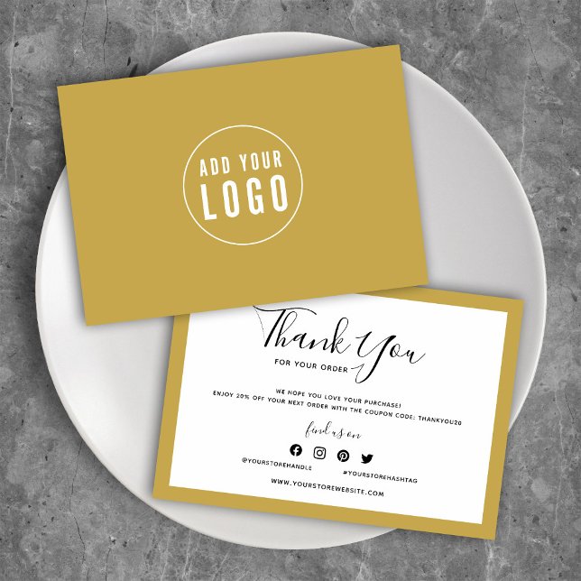 Lägg till din Logotyp och redigerbar Färg-Tack (Skapare uppladdad)