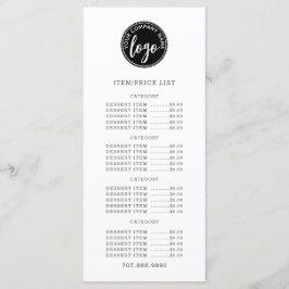 Lägg till din logotyp Prislista Meny