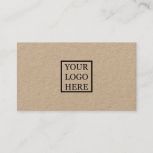 Lägg till din Logotyp Professionell Kraft Papper Visitkort