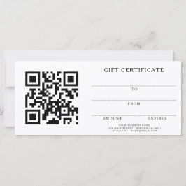 Lägg till din logotyp Skönhetspresentkort QR-kod