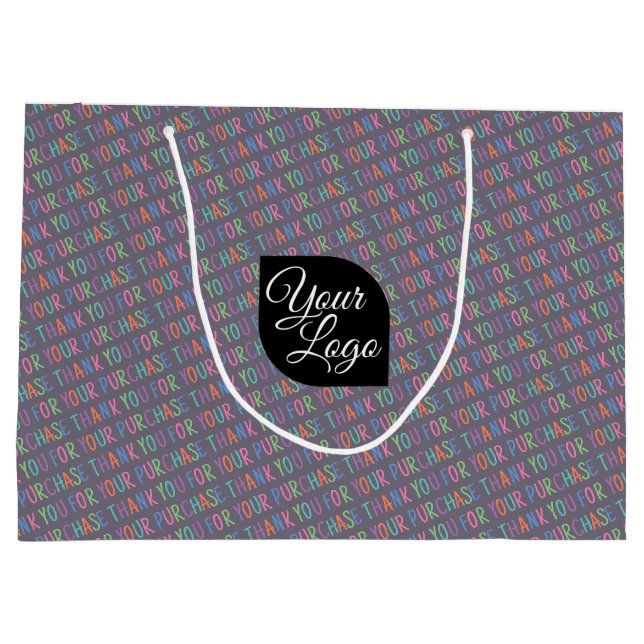 Lägg till din Logotyp-Tack för ditt inköp, förgren (Baksidan)