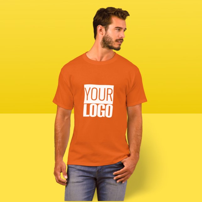 lägg till din logotyp Texas orange - T Shirt (Skapare uppladdad)