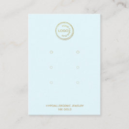 Lägg till din Logotyp Visning 3 Ljusblå  Visitkort