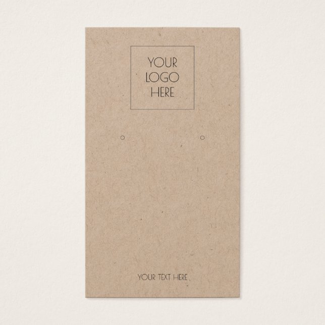 Lägg till din Logotyp-Visning för enkel uppläsning Visitkort (Framsidan)