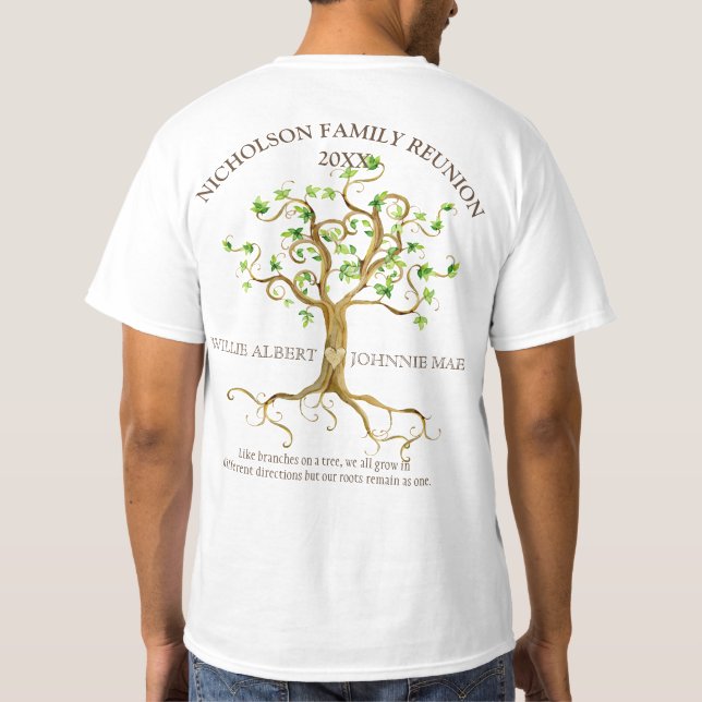 Lägg till din Namn T Shirt (Baksida)