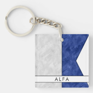 Lägg till din namnsignal Flagga A Alfa/Alfa Nautis